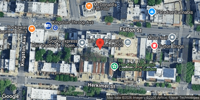 Aerial map of 1520 FULTON STREET, Brooklyn