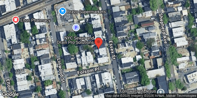 Aerial map of 194 ESSEX STREET, Brooklyn
