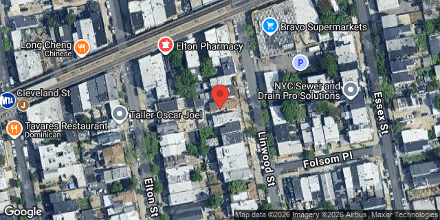 Aerial map of 252 LINWOOD STREET, Brooklyn