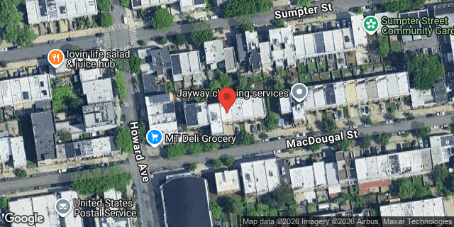 Aerial map of 87 MAC DOUGAL STREET, Brooklyn