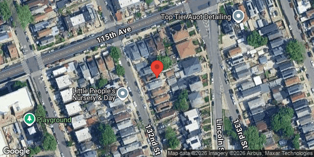 Aerial map of 115-13 132 STREET, Queens