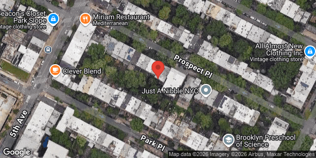 Aerial map of 30 PROSPECT PLACE, Brooklyn