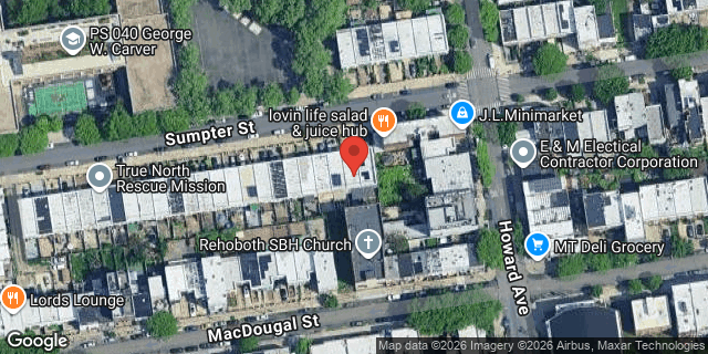 Aerial map of 124 SUMPTER STREET, Brooklyn
