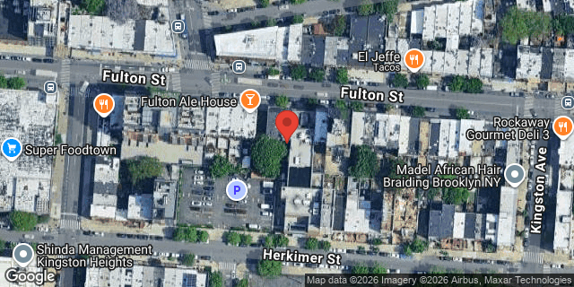 Aerial map of 1452 FULTON STREET, Brooklyn