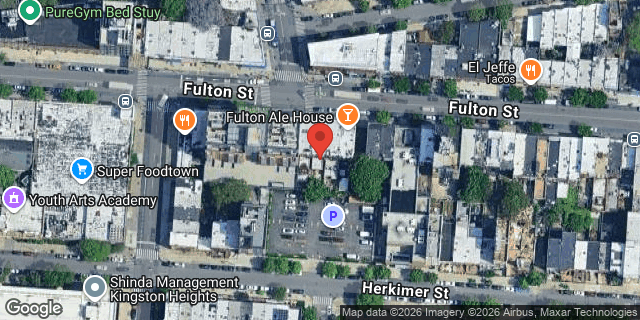 Aerial map of 1442 FULTON STREET, Brooklyn