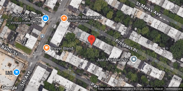 Aerial map of 20 PROSPECT PLACE, Brooklyn