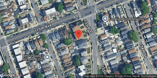 Aerial map of 115-10 133 STREET, Queens