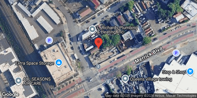 Aerial map of 124-09 MONTAUK STREET, Queens