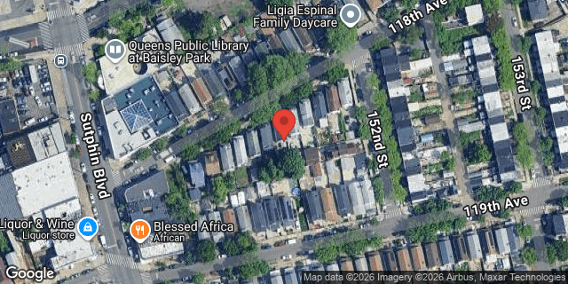 Aerial map of 150-30 118 AVENUE, Queens