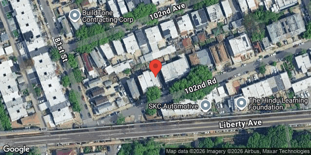Aerial map of 81-21 102 ROAD, Queens