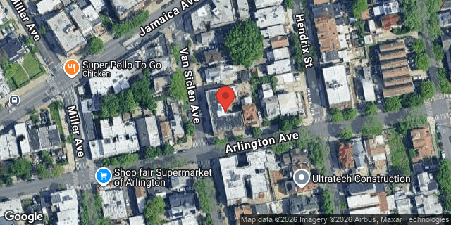 Aerial map of 17 VAN SICLEN AVENUE, Brooklyn