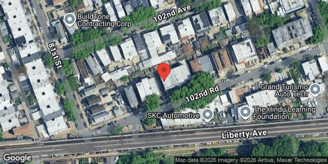 Aerial map of 81-23 102 ROAD, Queens