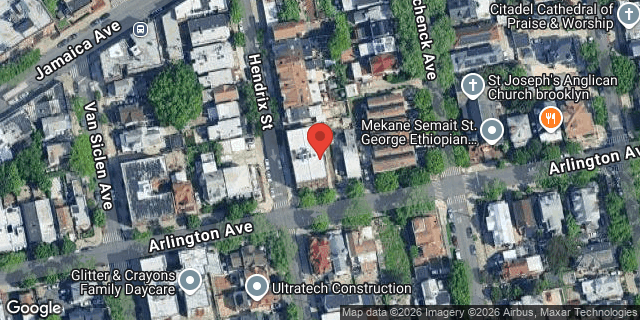 Aerial map of 101 ARLINGTON AVENUE, Brooklyn