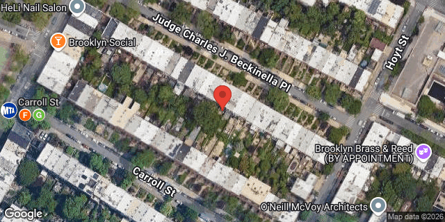 Aerial map of 328B PRESIDENT STREET, Brooklyn