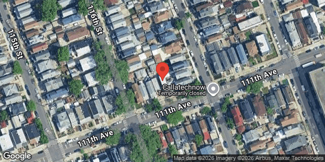 Aerial map of 116-09 111 AVENUE, Queens