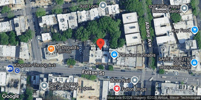 Aerial map of 1549 FULTON STREET, Brooklyn