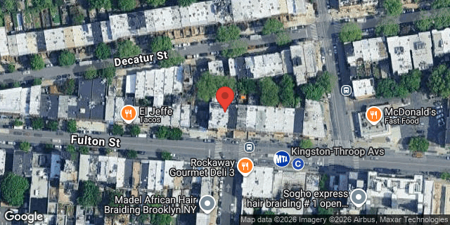 Aerial map of 1501 FULTON STREET, Brooklyn