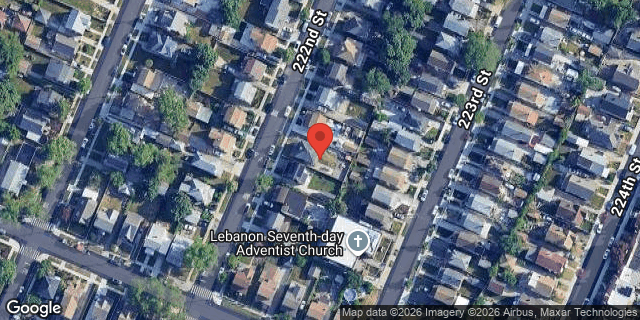 Aerial map of 131-59 222 STREET, Queens