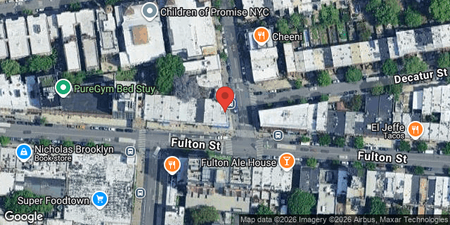 Aerial map of 1445 FULTON STREET, Brooklyn