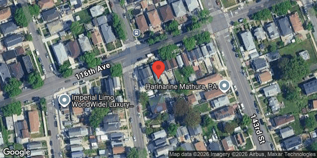 Aerial map of 142-06 116 AVENUE, Queens
