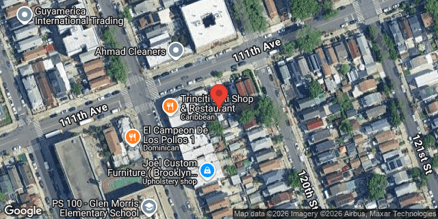 Aerial map of 119-12 111 AVENUE, Queens