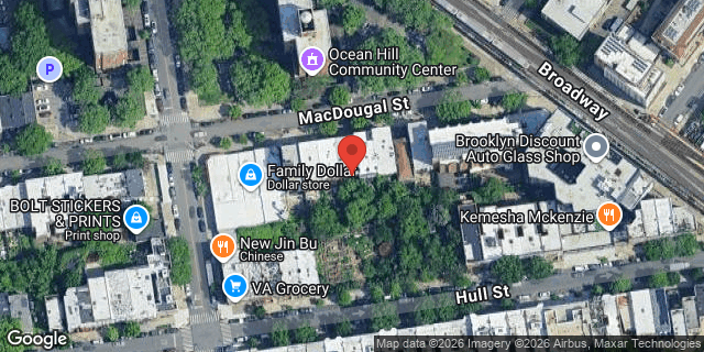 Aerial map of 312 MAC DOUGAL STREET, Brooklyn