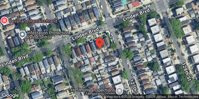 Aerial map of 126-16 LINDEN BOULEVARD, Queens