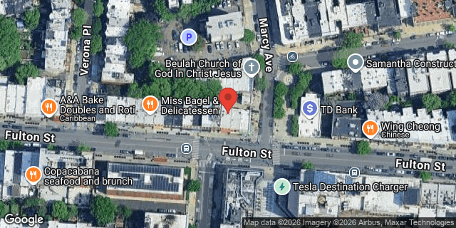 Aerial map of 1367 FULTON STREET, Brooklyn