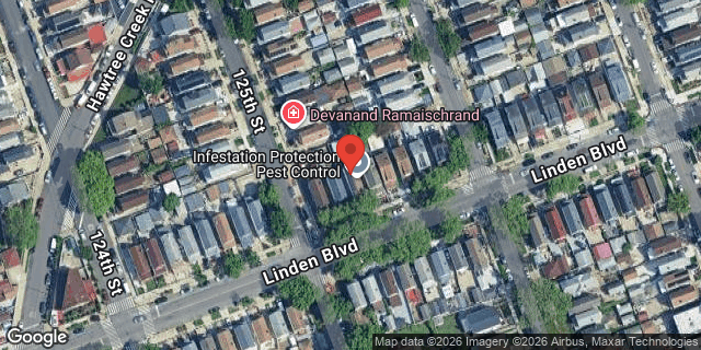 Aerial map of 125-05 LINDEN BOULEVARD, Queens