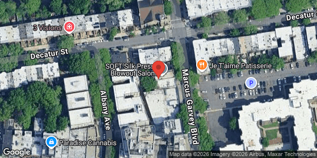 Aerial map of 472 MARCUS GARVEY BLVD, Brooklyn