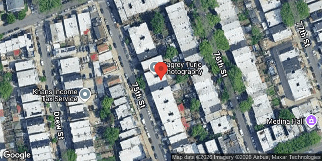 Aerial map of 97-27 75 STREET, Queens