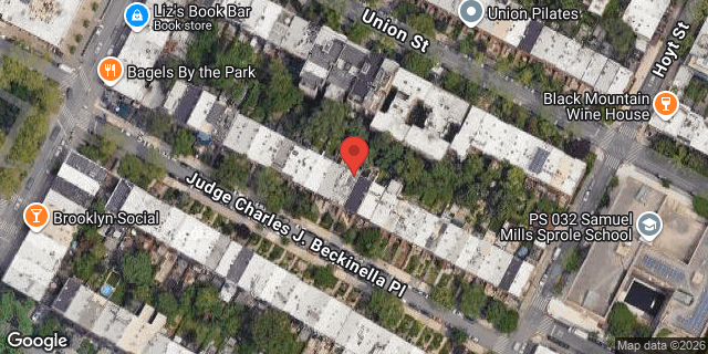 Aerial map of 323 PRESIDENT STREET, Brooklyn