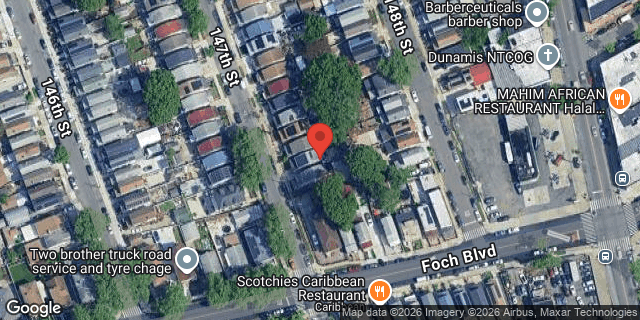 Aerial map of 116-53 147 STREET, Queens