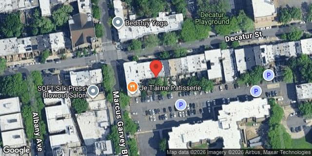 Aerial map of 150 DECATUR STREET, Brooklyn