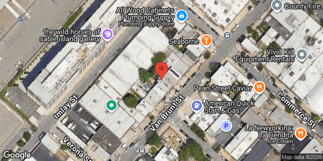 Aerial map of 246 VAN BRUNT STREET, Brooklyn