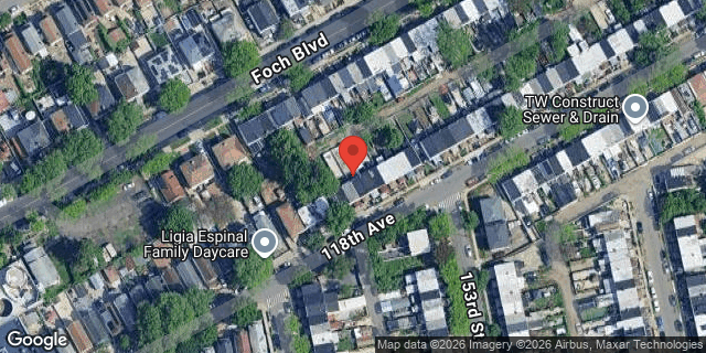 Aerial map of 152-19 118 AVENUE, Queens