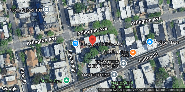 Aerial map of 298 ARLINGTON AVENUE, Brooklyn