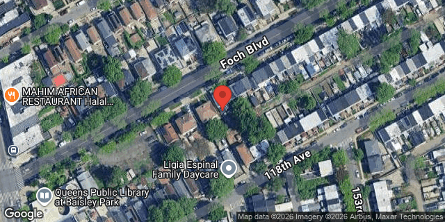 Aerial map of 150-46 FOCH BOULEVARD, Queens