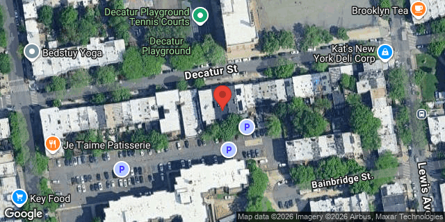 Aerial map of 180 DECATUR STREET, Brooklyn