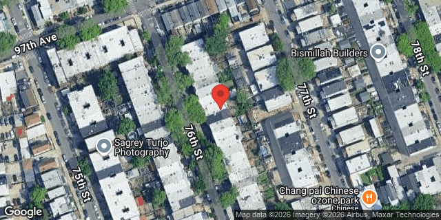 Aerial map of 97-23 76 STREET, Queens