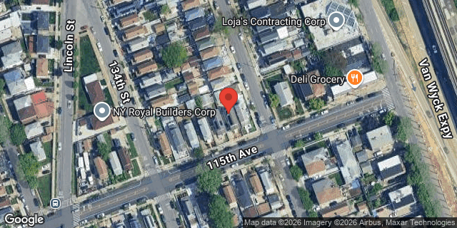 Aerial map of 134-13 115 AVENUE, Queens