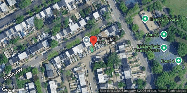 Aerial map of 154-02 118 AVENUE, Queens