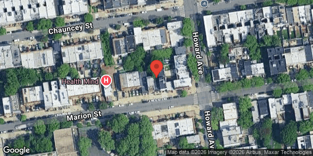 Aerial map of 239 MARION STREET, Brooklyn