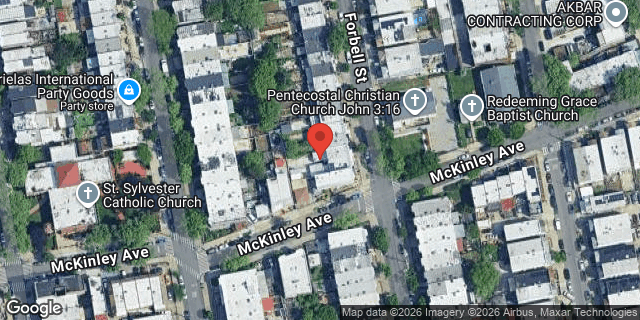 Aerial map of 94 FORBELL STREET, Brooklyn