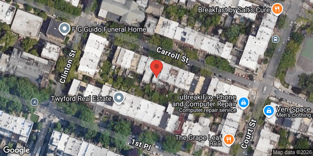 Aerial map of 208 CARROLL STREET, Brooklyn