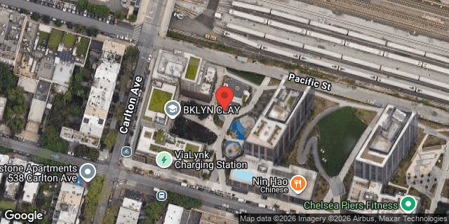 Aerial map of CARLTON AVENUE, Brooklyn