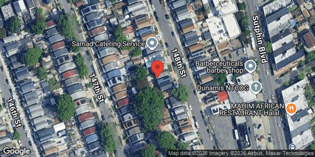 Aerial map of 116-38 148 STREET, Queens