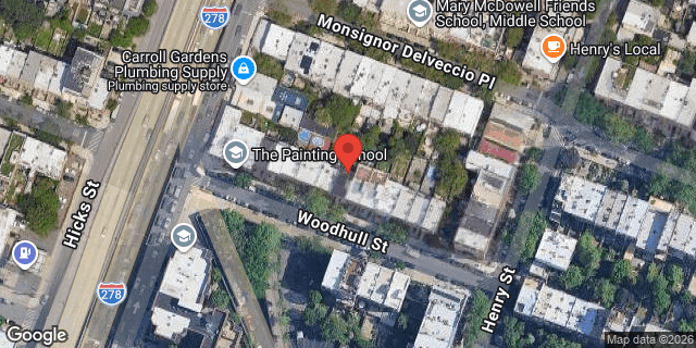 Aerial map of 81 WOODHULL STREET, Brooklyn