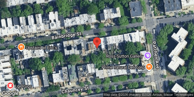 Aerial map of 254 BAINBRIDGE STREET, Brooklyn