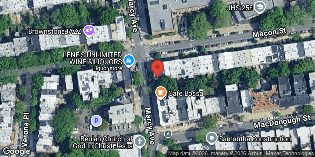Aerial map of 114 MACON STREET, Brooklyn